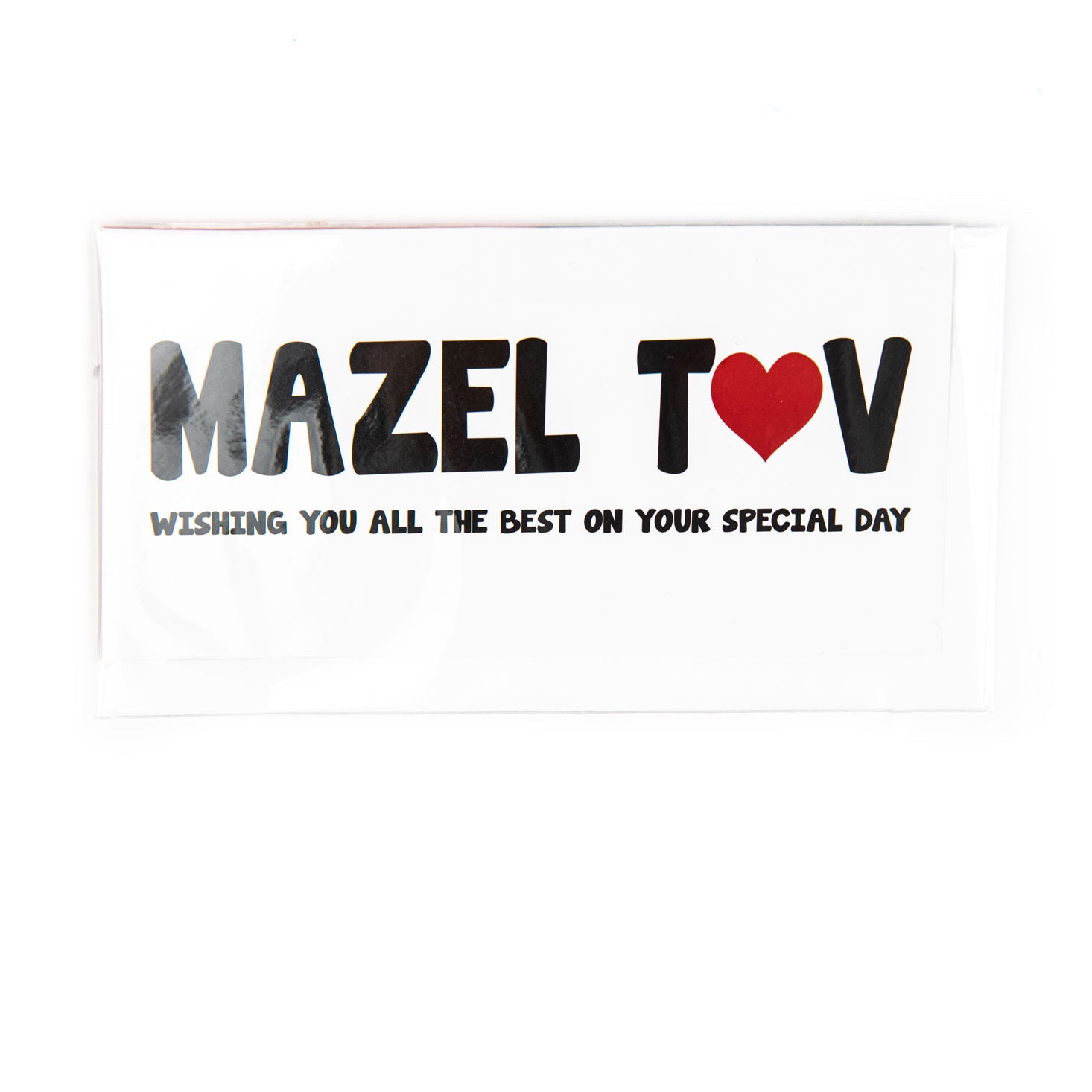 Mazel Tov Heart Greeting Card Accessories Sunny Marshmallow Multi