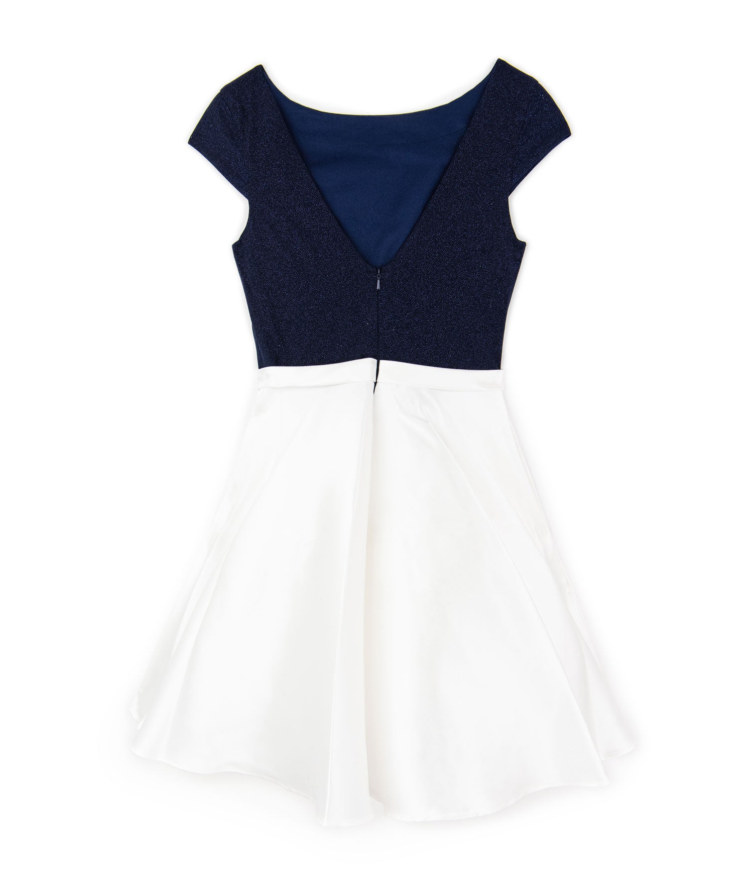 Jovani Girls Audrey Dress Navy/White Girls Special Dresses Jovani