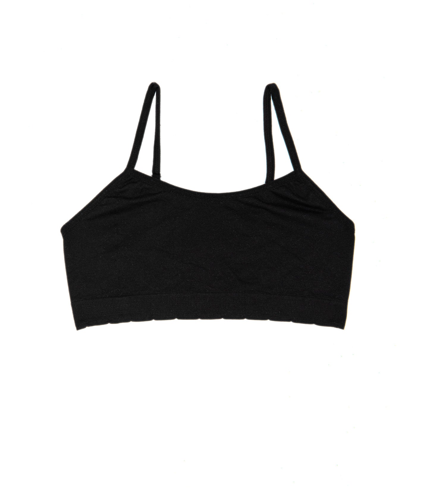 Malibu Sugar Girls Bra Cami with Adjustable Straps Accessories Malibu Sugar Black Y/S (7/8)