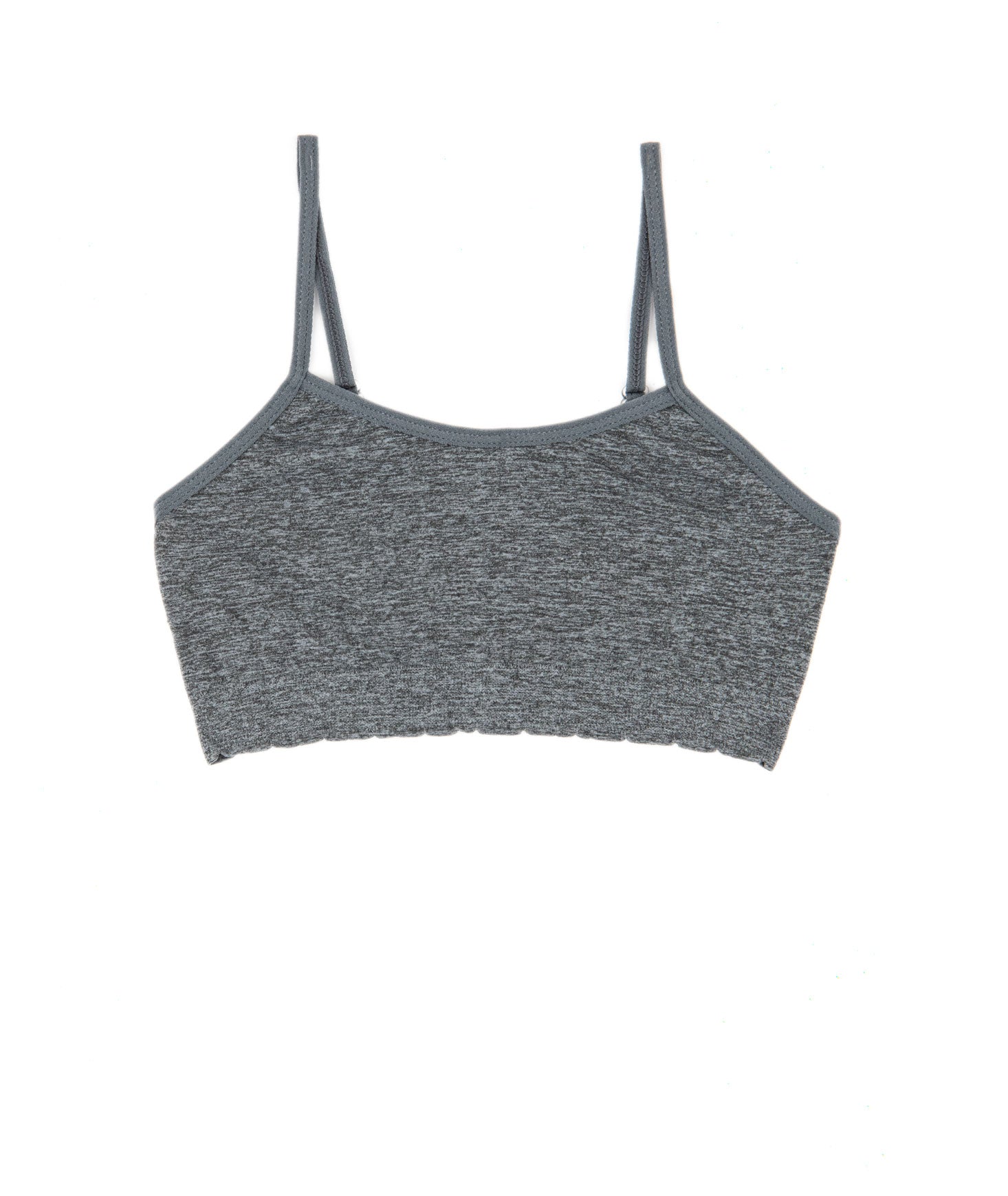 Malibu Sugar Girls Bra Cami with Adjustable Straps Accessories Malibu Sugar Grey Y/S (7/8)