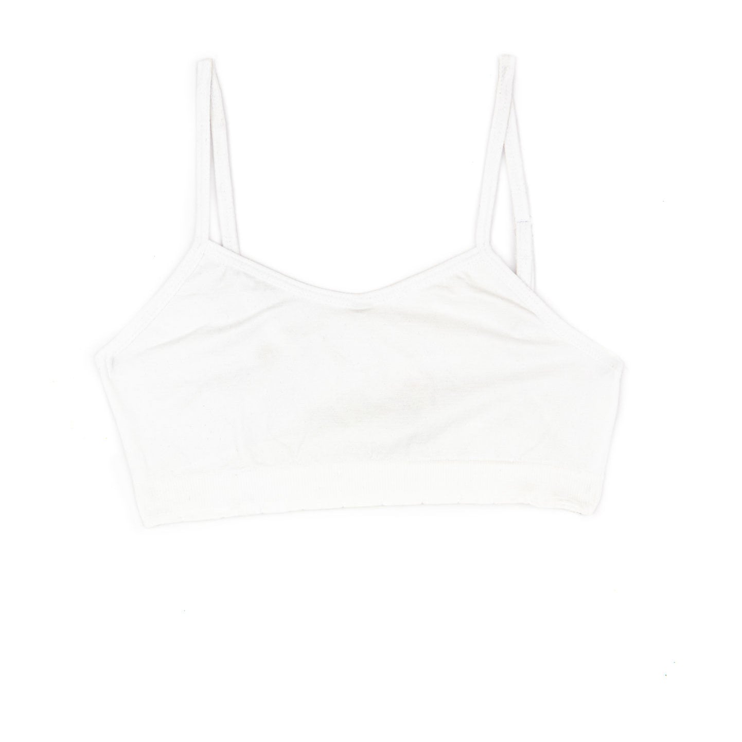 Malibu Sugar Girls Bra Cami with Adjustable Straps Accessories Malibu Sugar White Y/S (7/8)