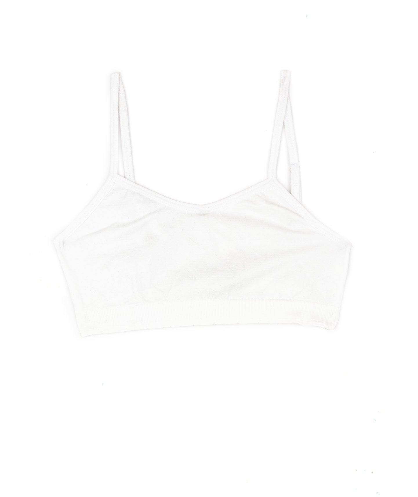 Malibu Sugar Girls Bra Cami with Adjustable Straps Accessories Malibu Sugar White Y/S (7/8)