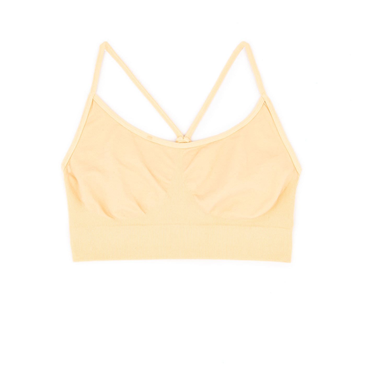 Malibu Sugar Girls Bra Cami with Shirring Accessories Malibu Sugar One Size Fits Most (Y/7-Y/14) Nude