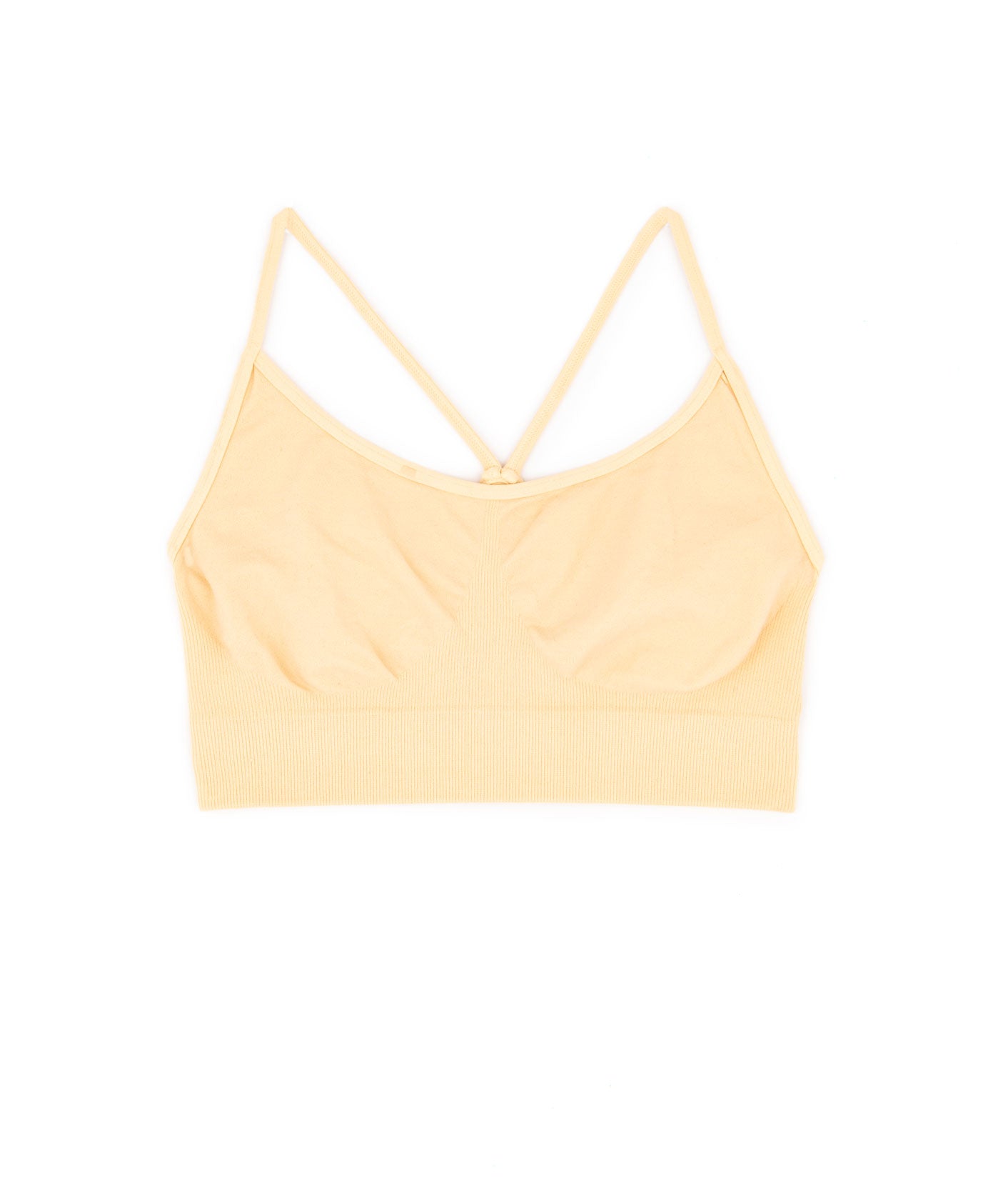 Malibu Sugar Girls Bra Cami with Shirring Accessories Malibu Sugar One Size Fits Most (Y/7-Y/14) Nude