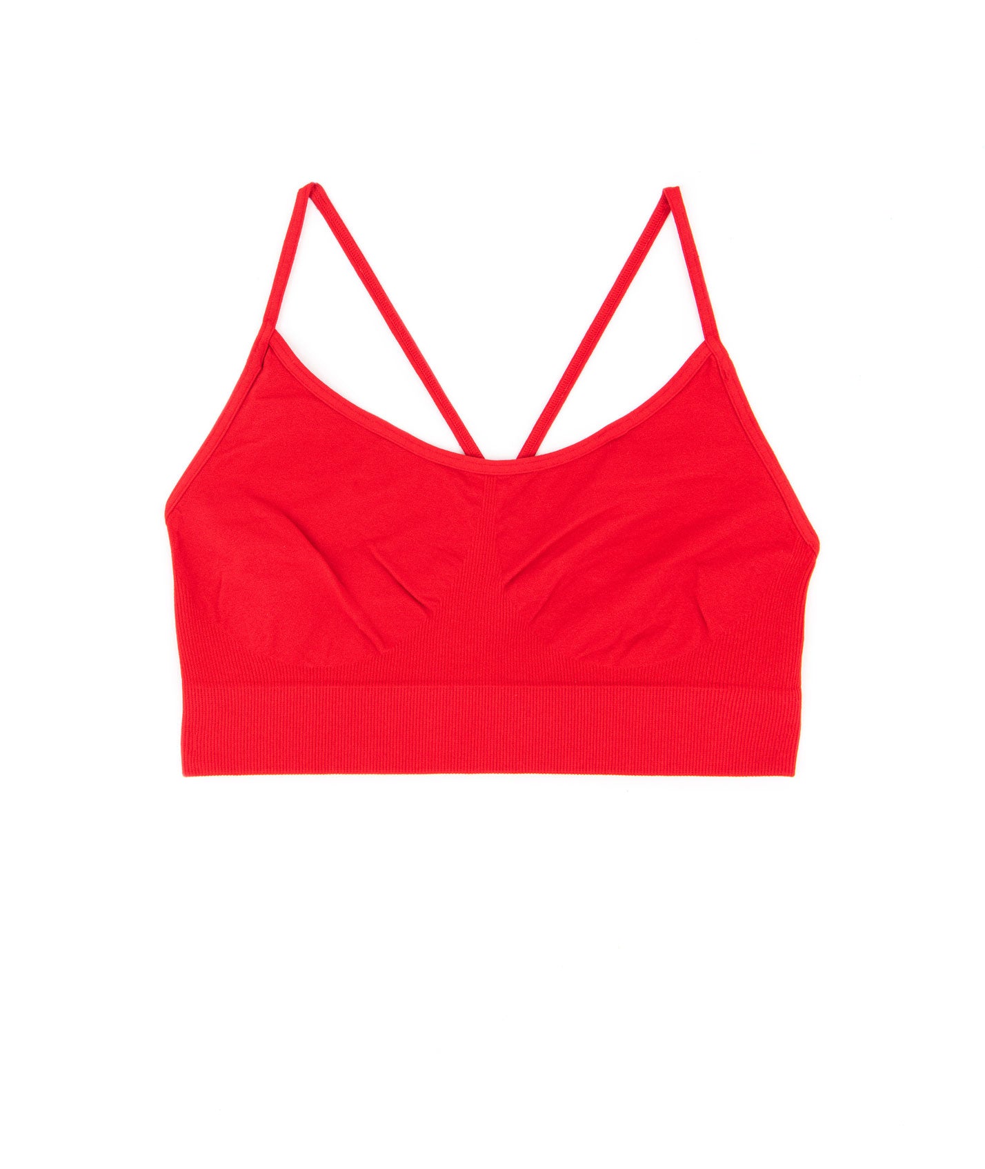 Malibu Sugar Girls Bra Cami with Shirring Accessories Malibu Sugar One Size Fits Most (Y/7-Y/14) Red