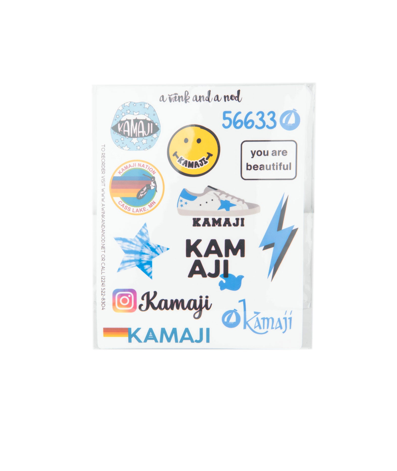 A Wink and a Nod Vinyl Sticker Set of 12 Distressed/seasonal gifts A Wink and a Nod Multi Kamaji