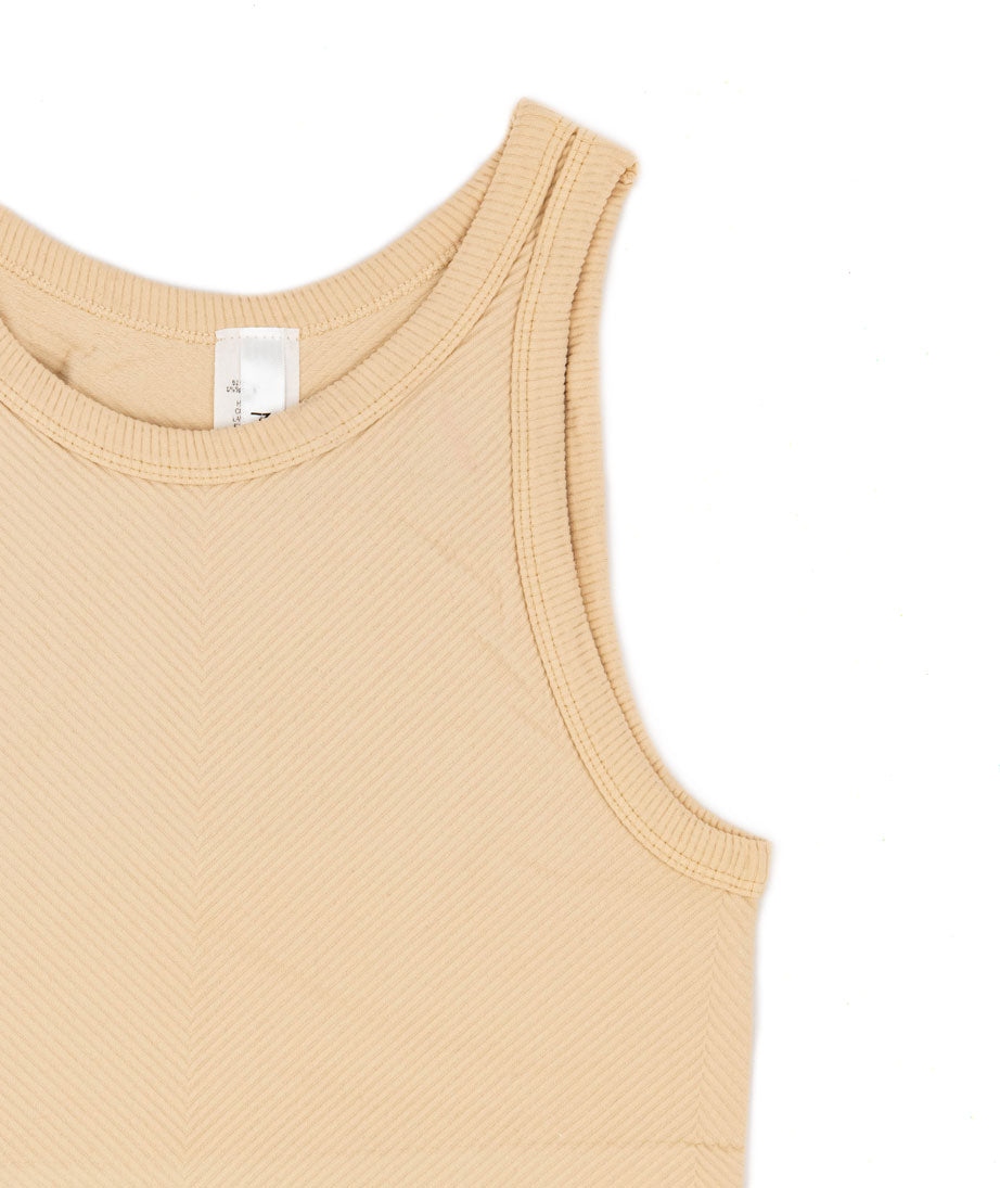 Sawyer Chevron Highneck Crop Top Women Womens Casual Tops Niki Biki