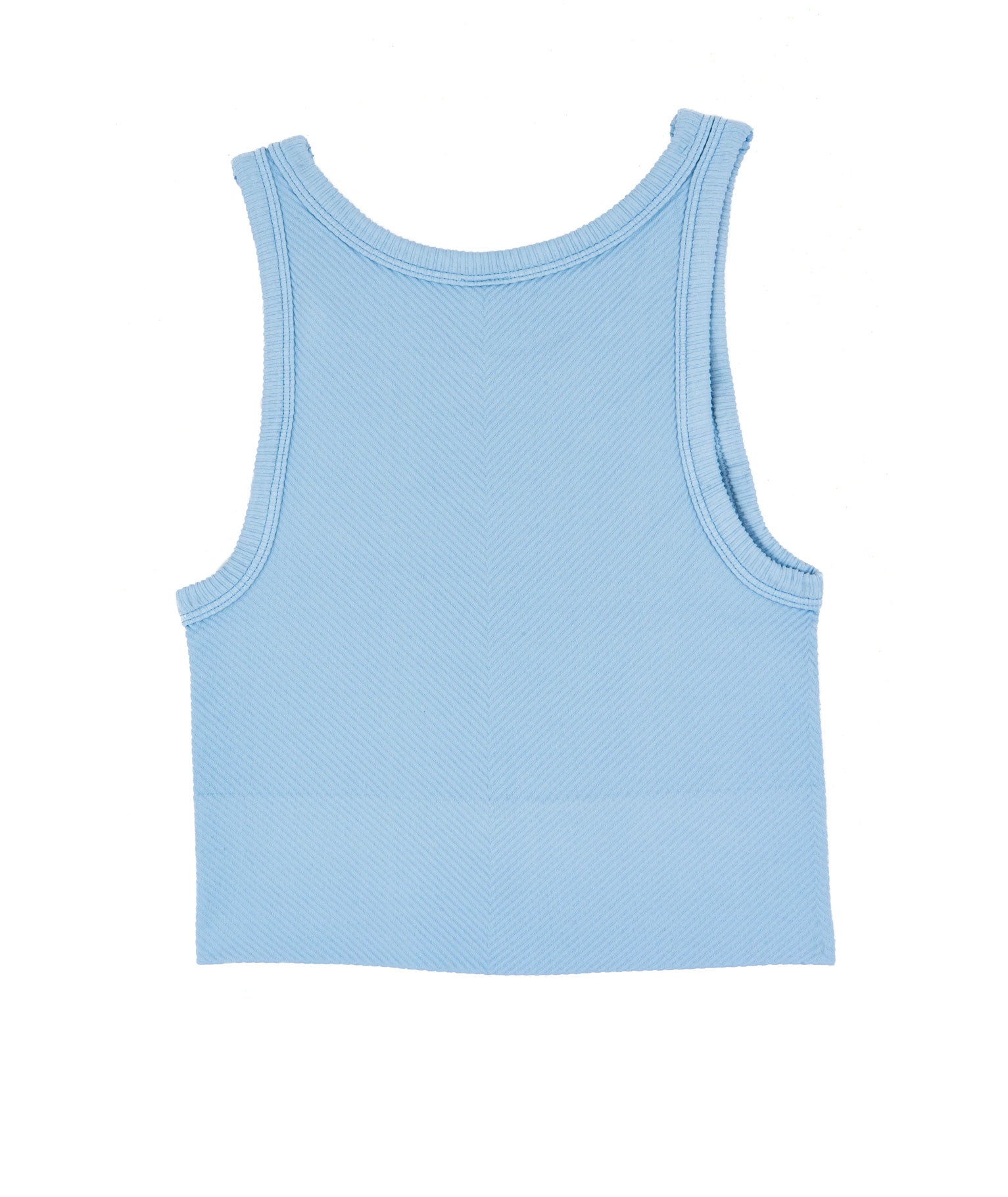 Sawyer Chevron Highneck Crop Top Women Womens Casual Tops Niki Biki