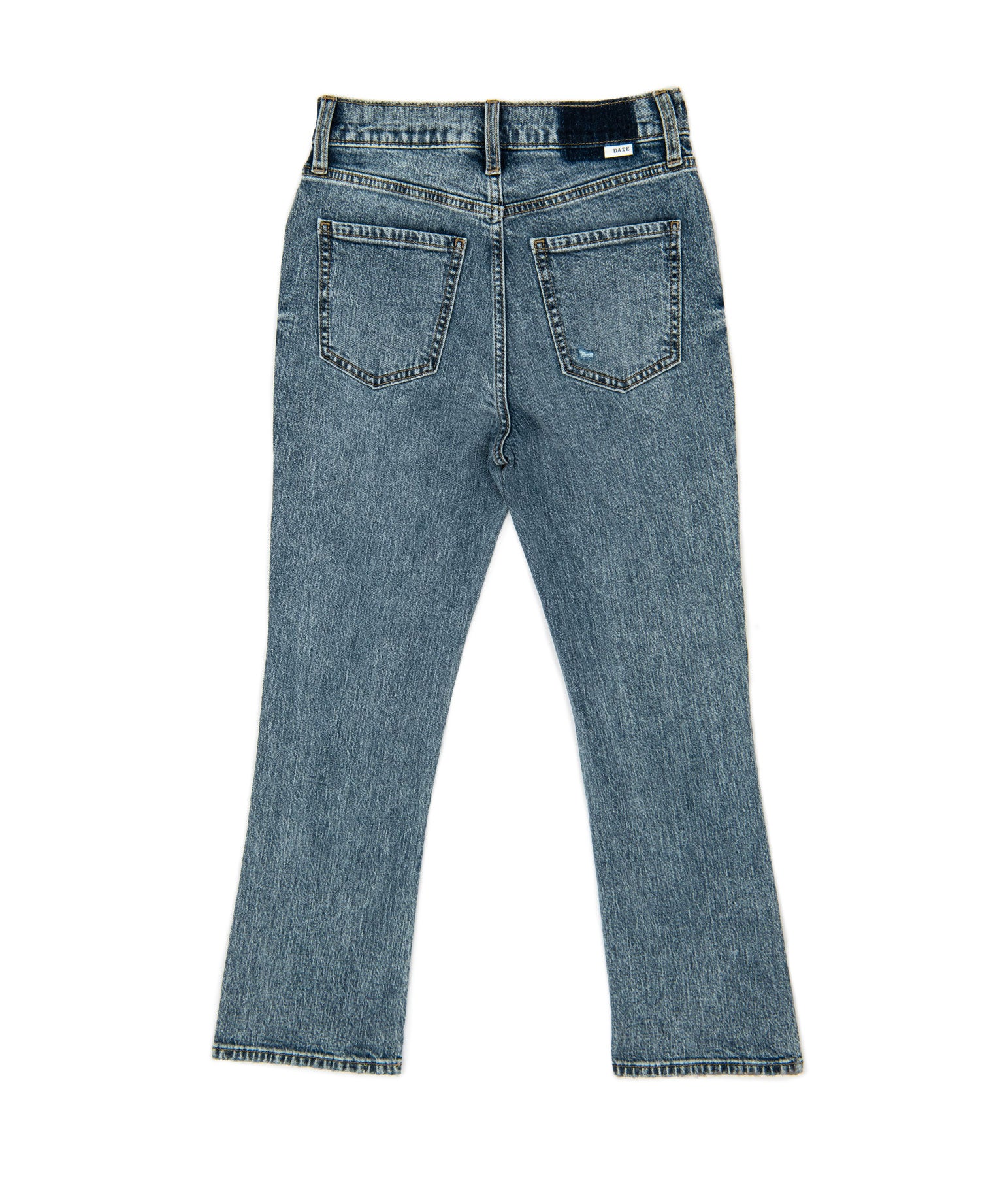 Daze Women Shy Girl High Rise Crop Flare Jeans Deep Dive Womens Denim Daze