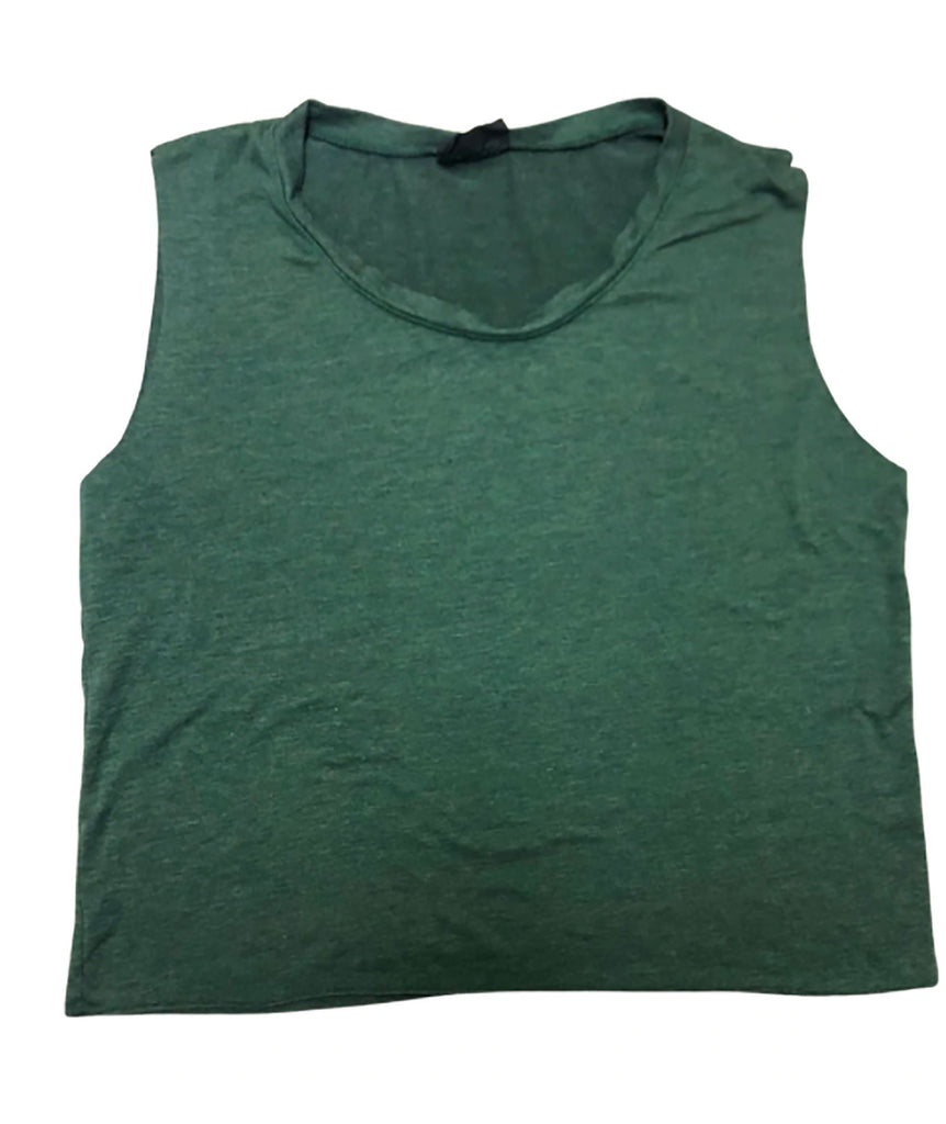 Firehouse Solid Muscle Tank Distressed/seasonal girls Frankie's Exclusives Green Y/XS (6X) 