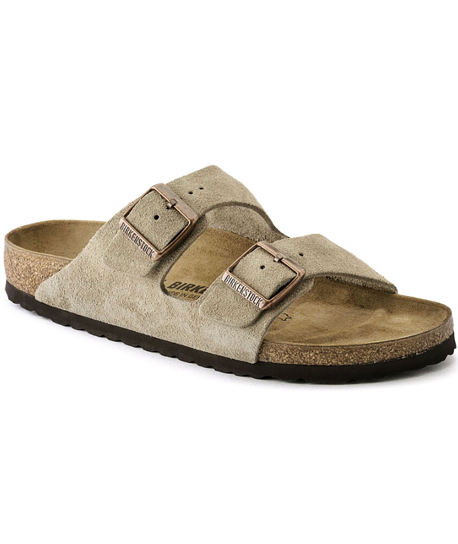 Birkenstock Arizona Suede Taupe - Narrow Fit Accessories Birkenstock