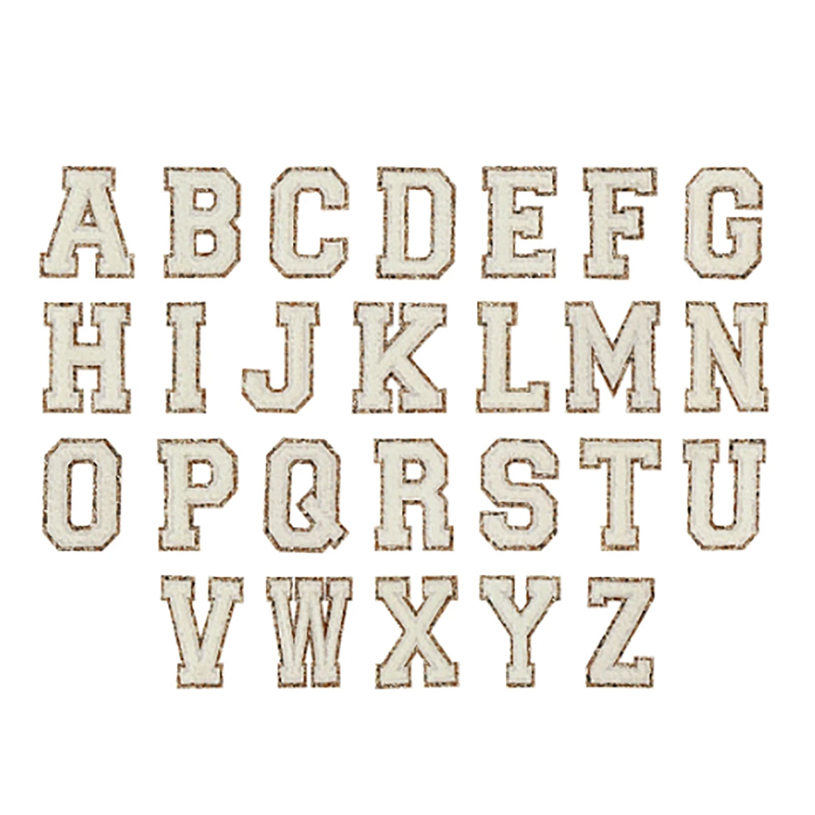 Stoney Clover Glitter Varsity Letters Blanc Accessories Stoney Clover Lane