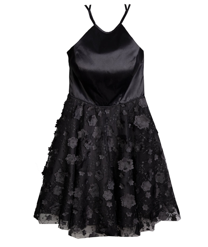Alyce Women Black Floral Halter Dress Girls Special Dresses Alyce   