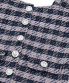 FBZ Girls Freddie Blue Houndstooth Tweed Tank Girls Casual Bottoms FBZ Flowers By Zoe