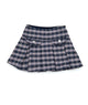 FBZ Girls Freddie Blue Houndstooth Tweed Skort Girls Casual Bottoms FBZ Flowers By Zoe Multi Y/S (7/8)