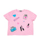 Firehouse Girls Frankie's Glam Girl Tee Girls Casual Tops Firehouse Ice Pink Y/4