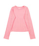 FBZ Girls Whitt Long Sleeve Rib Tee Girls Casual Tops FBZ Flowers By Zoe Pink Y/S (7/8)