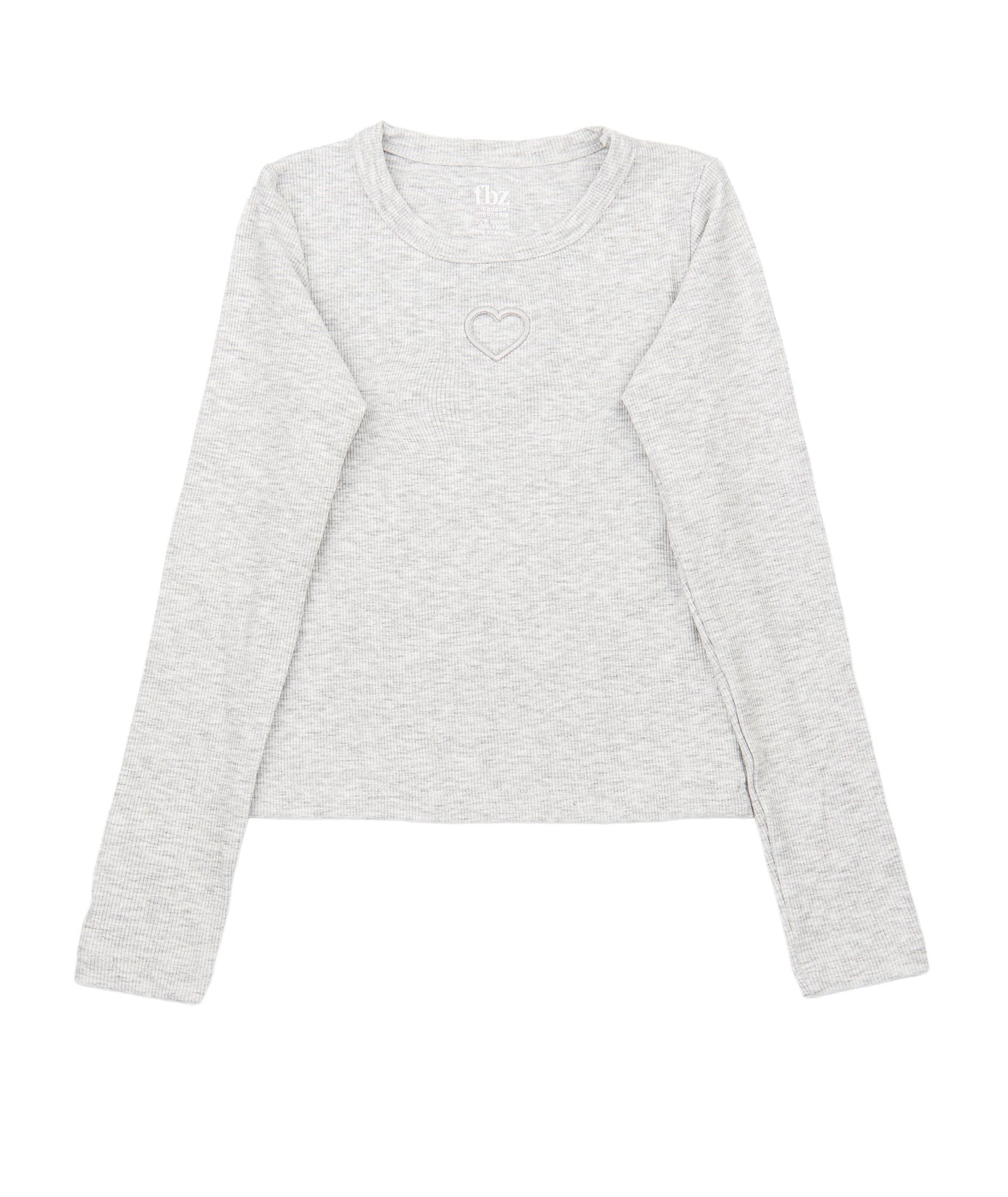 FBZ Girls Robbie Long Sleeve Open Back Heart Top