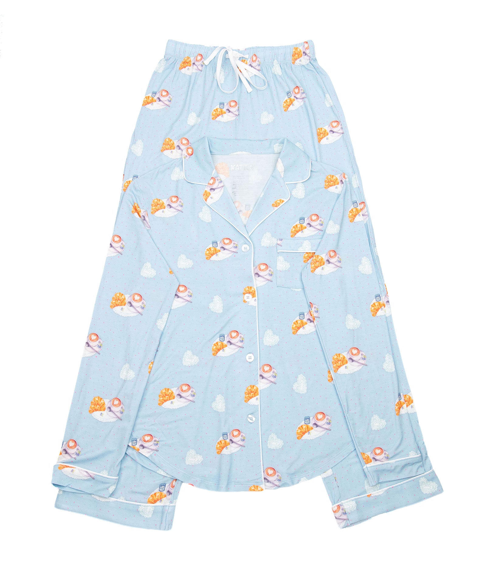 Katie J NYC Juniors Cappuccino Maia Pants PJ Set Accessories Katie J NYC