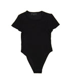 Gold Rush NYC Girls Bailey Ribbed Body Suit Girls Casual Tops Gold Rush NYC Black Y/S (7/8)