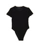 Gold Rush NYC Girls Bailey Ribbed Body Suit Girls Casual Tops Gold Rush NYC Black Y/S (7/8)