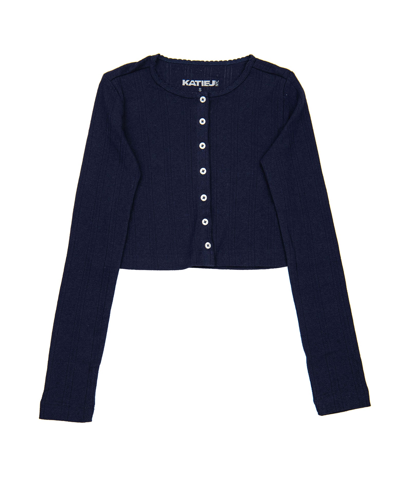 Katie J NYC Girls Marina Cardigan Girls Casual Tops Katie J NYC Evening Blue Y/S (7/8)
