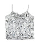 FBZ Girls Dusty Silver Paillette Tank