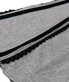 FBZ Girls Harper Grey Flare Pants With Black Trim Girls Casual Bottoms FBZ Flowers By Zoe