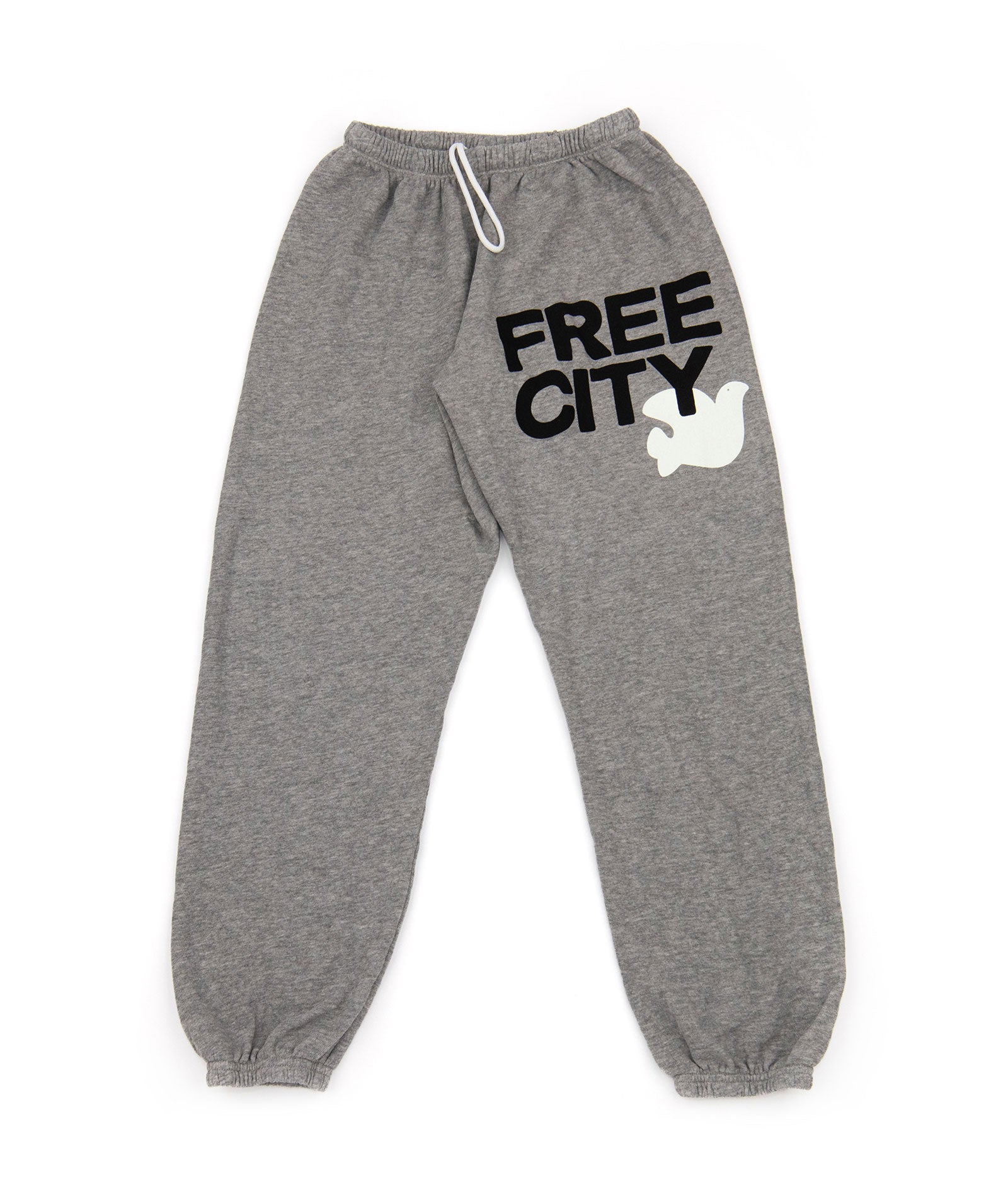 FREECITY Women Large Sweatpants Heather Cream Womens Casual Bottoms FREECITY Ivory Juniors/Women XS