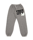 FREECITY Women Large Sweatpants Heather Cream Womens Casual Bottoms FREECITY Ivory Juniors/Women XS