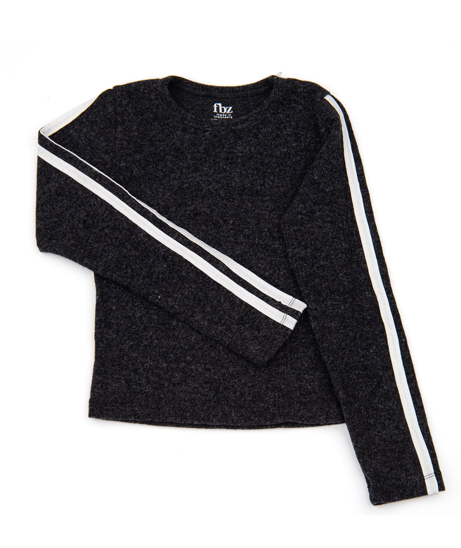 FBZ Girls Harper Grey Pullover With Black Trim