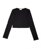 8apart Women Alexa Long Sleeve Baby Tee Womens Casual Tops 8apart Black Juniors/Women S
