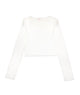 8apart Women Alexa Long Sleeve Baby Tee Womens Casual Tops 8apart Ivory Juniors/Women S