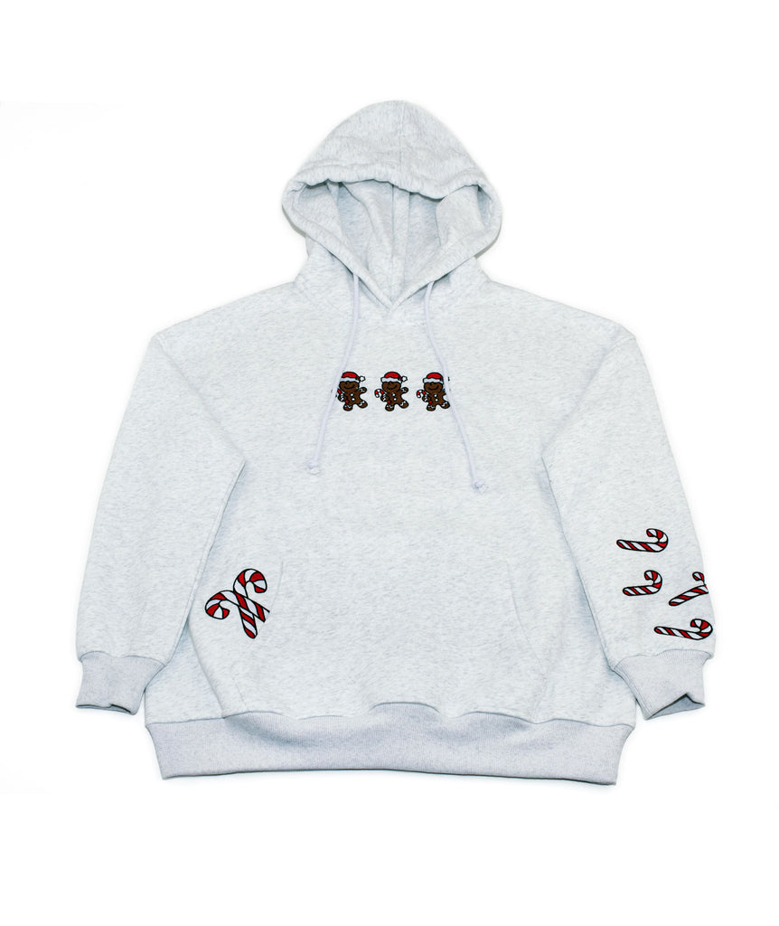 Sunkissed Coconut Juniors Embroidered Gingerbread Recipe Hoodie Womens Casual Tops Frankie's Exclusives   