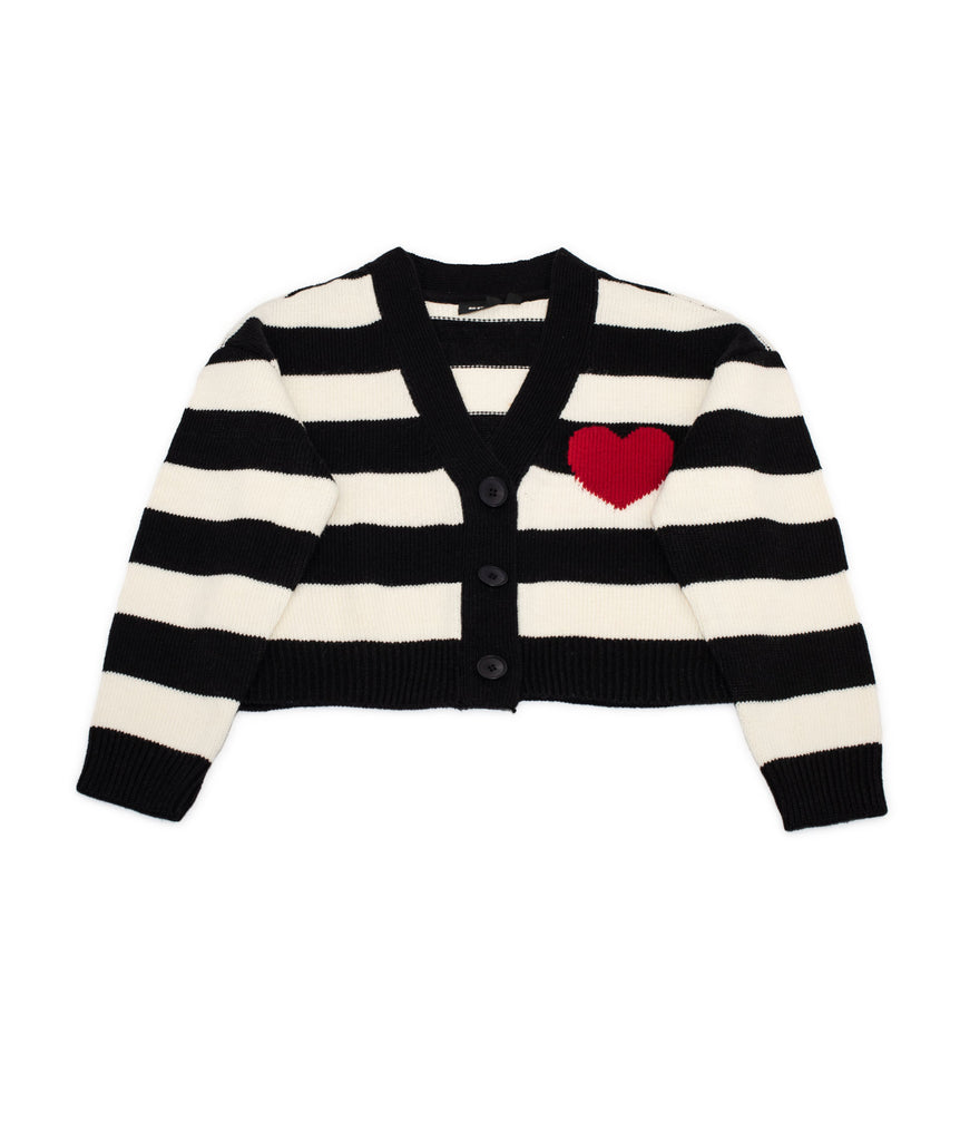 RD Style Women Kinika Striped Heart Cardigan Womens Casual Tops RD Style   