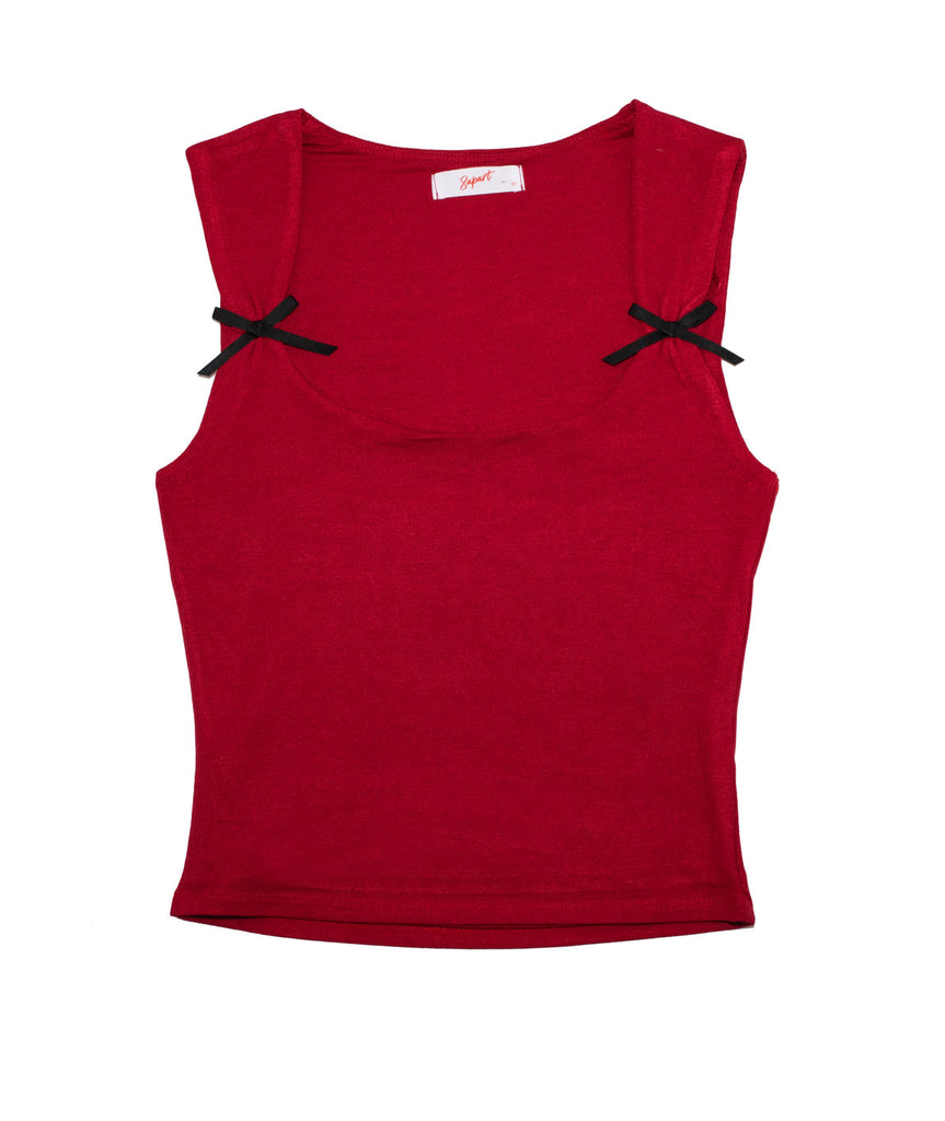 8apart Women Raven Bow Top Womens Casual Tops 8apart Red Juniors/Women XS