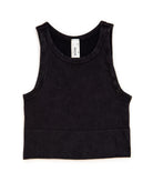 Sawyer Chevron Highneck Crop Top Women 2 Distressed/seasonal womens Niki Biki Juniors/Women One Size Black