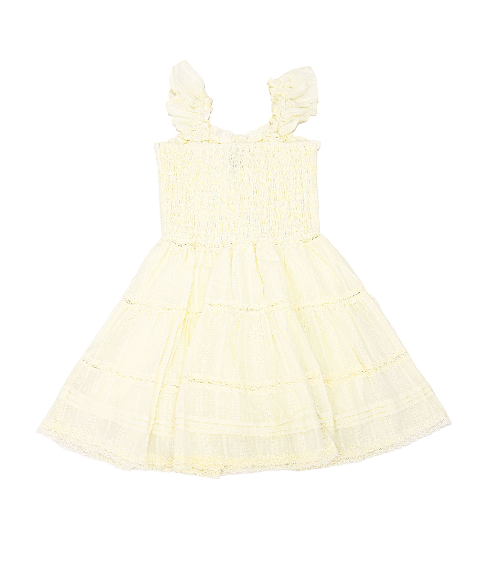 FBZ Girls Doe Yellow Lace Dress Girls Casual Dresses FBZ Flowers By Zoe