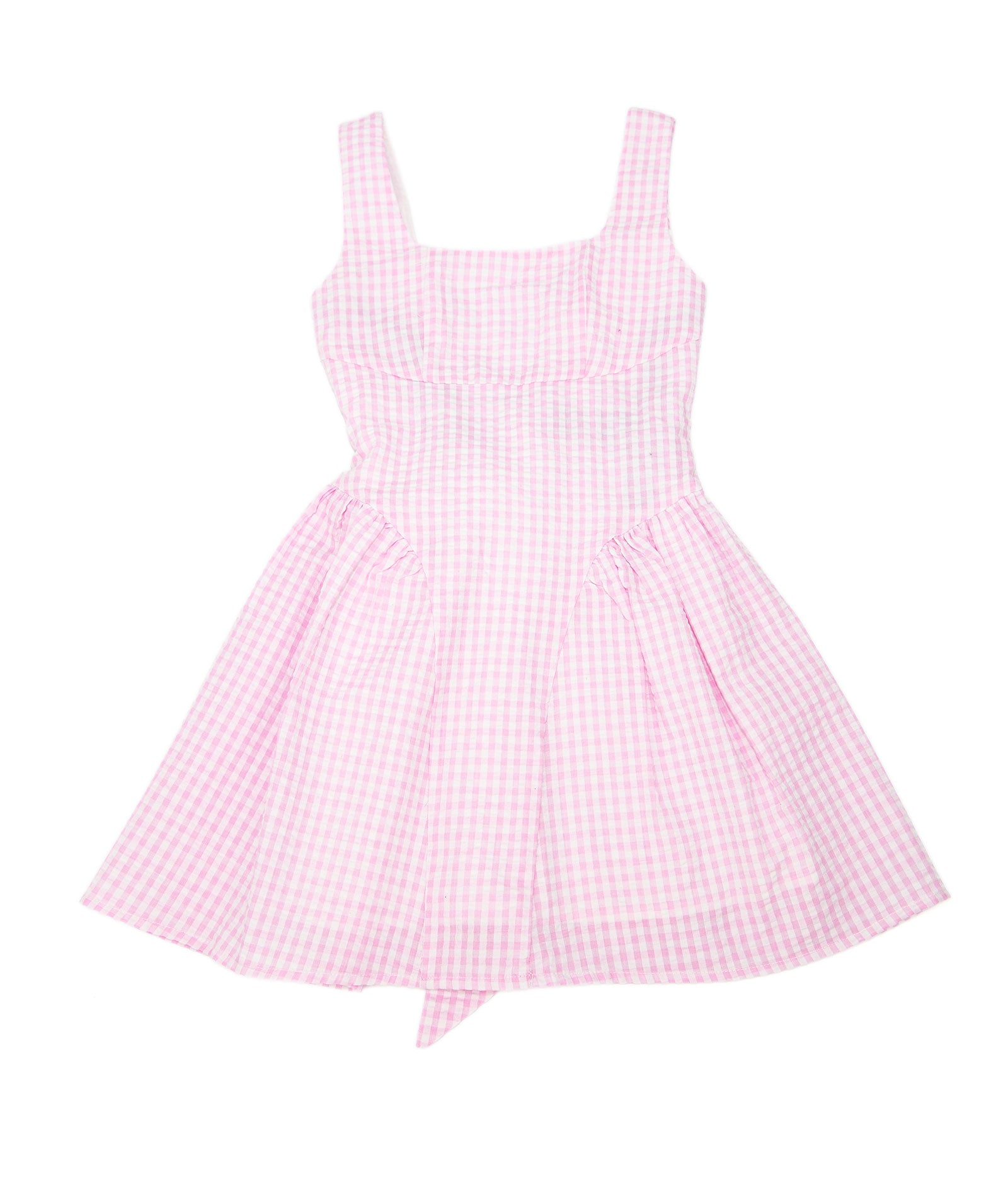 Katie J NYC Girls Baby Pink Gingham Brenna Dress