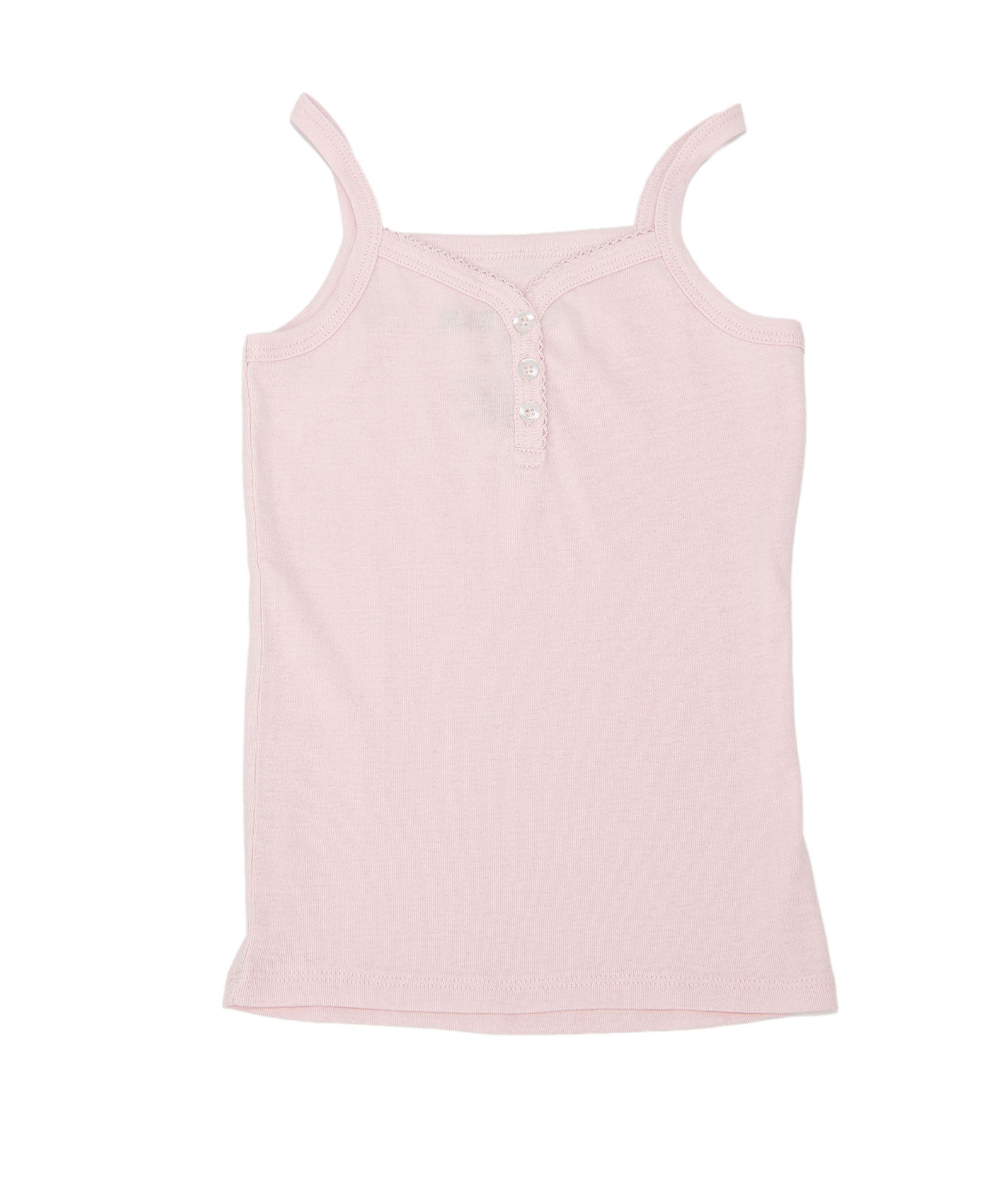 Katie J NYC Girls Hailey Henley Cami Girls Casual Tops Katie J NYC Pale Pink Y/S (7/8)