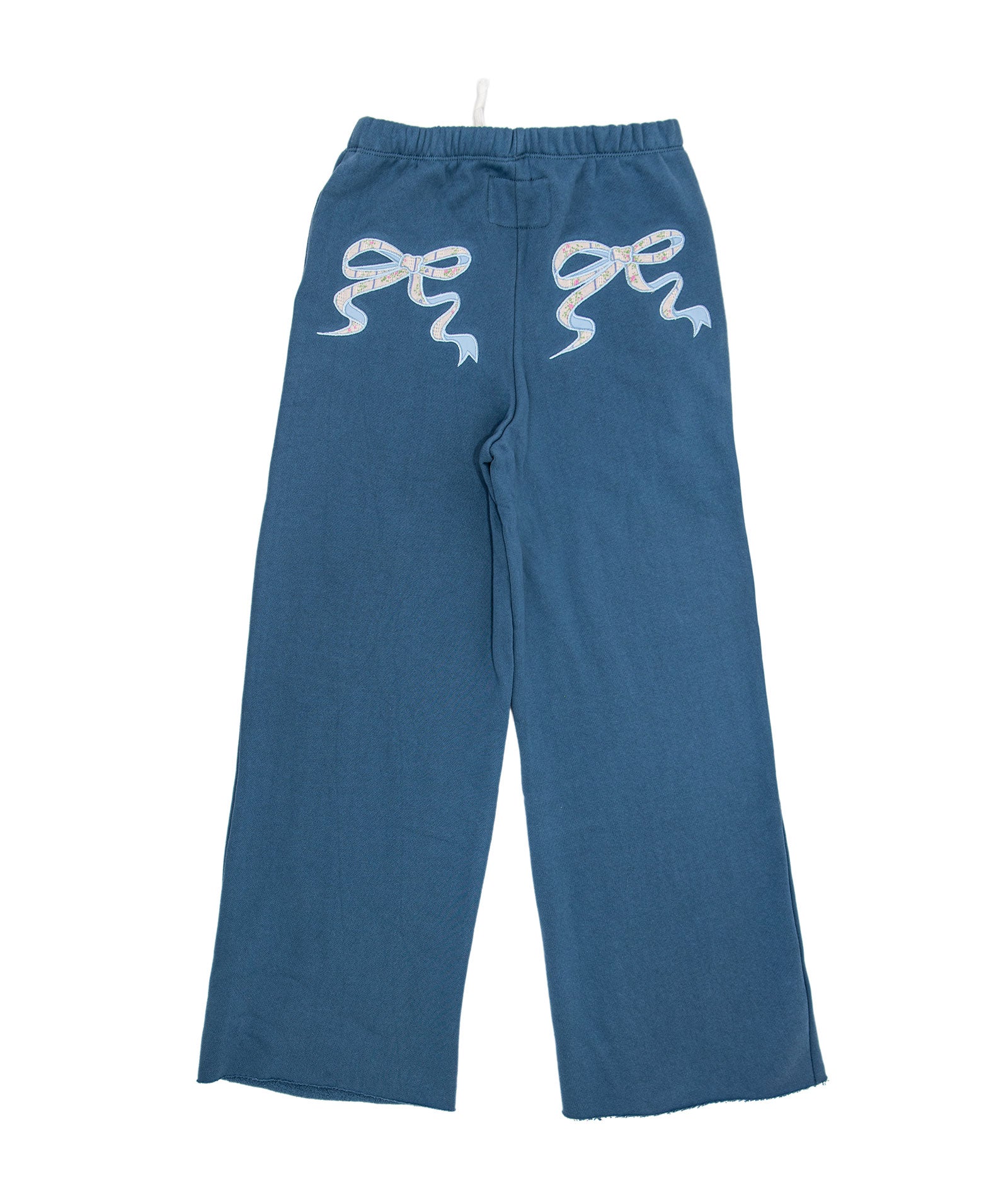 Katie J NYC Girls Denim Vintage Floral Shane Wide Leg Sweatpants Girls Casual Bottoms Katie J NYC Floral Y/S (7/8)