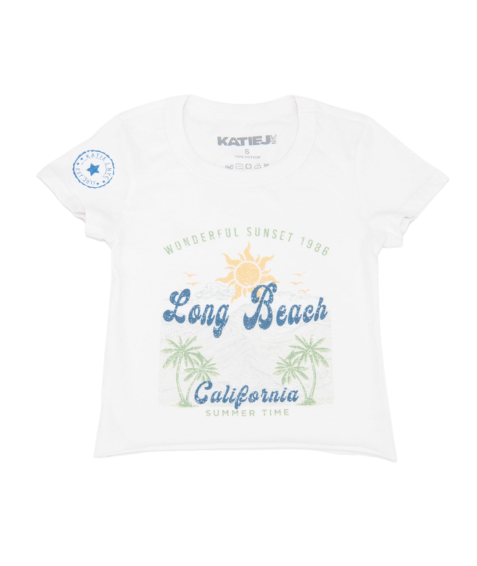 Katie J NYC Girls Long Beach Tee