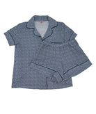 Eberjey Women Gisele Printed Relaxed Short PJ Set Seashell Navy Accessories Eberjey Navy Juniors/Women XXS