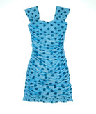 Katie J NYC Girls Blue Polka Dot Mesh Joey Dress Girls Special Dresses Katie J NYC Blue Y/S (7/8)