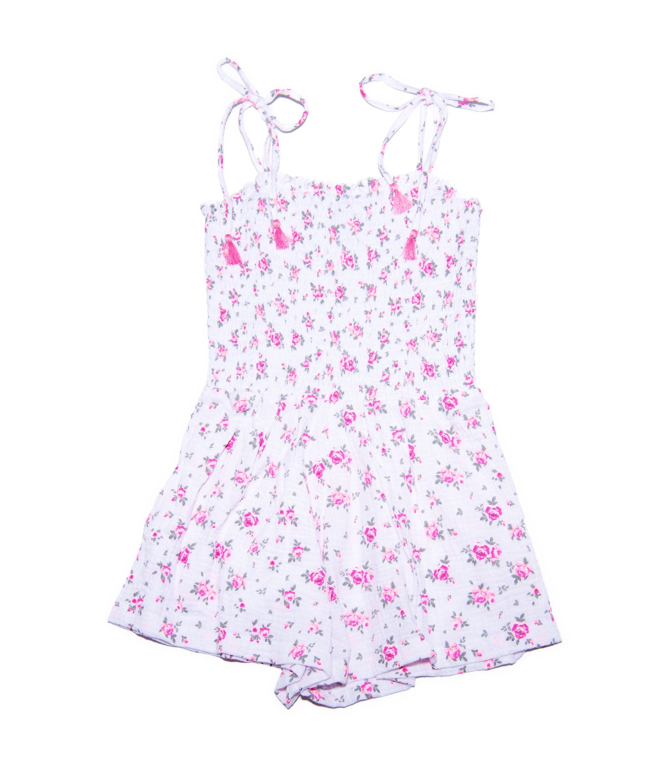 FBZ Girls Binx Pink Liberty Romper Girls Casual Dresses FBZ Flowers By Zoe Floral Y/5