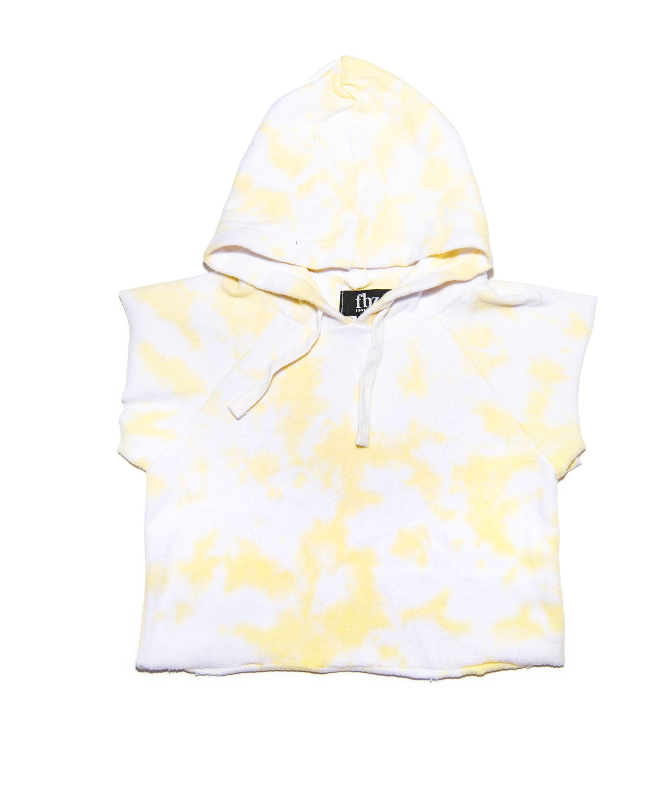 FBZ Girls Sunny Yellow Tie Dye Short Sleeve Hoodie Girls Casual Tops FBZ Flowers By Zoe Tie Dye Y/5