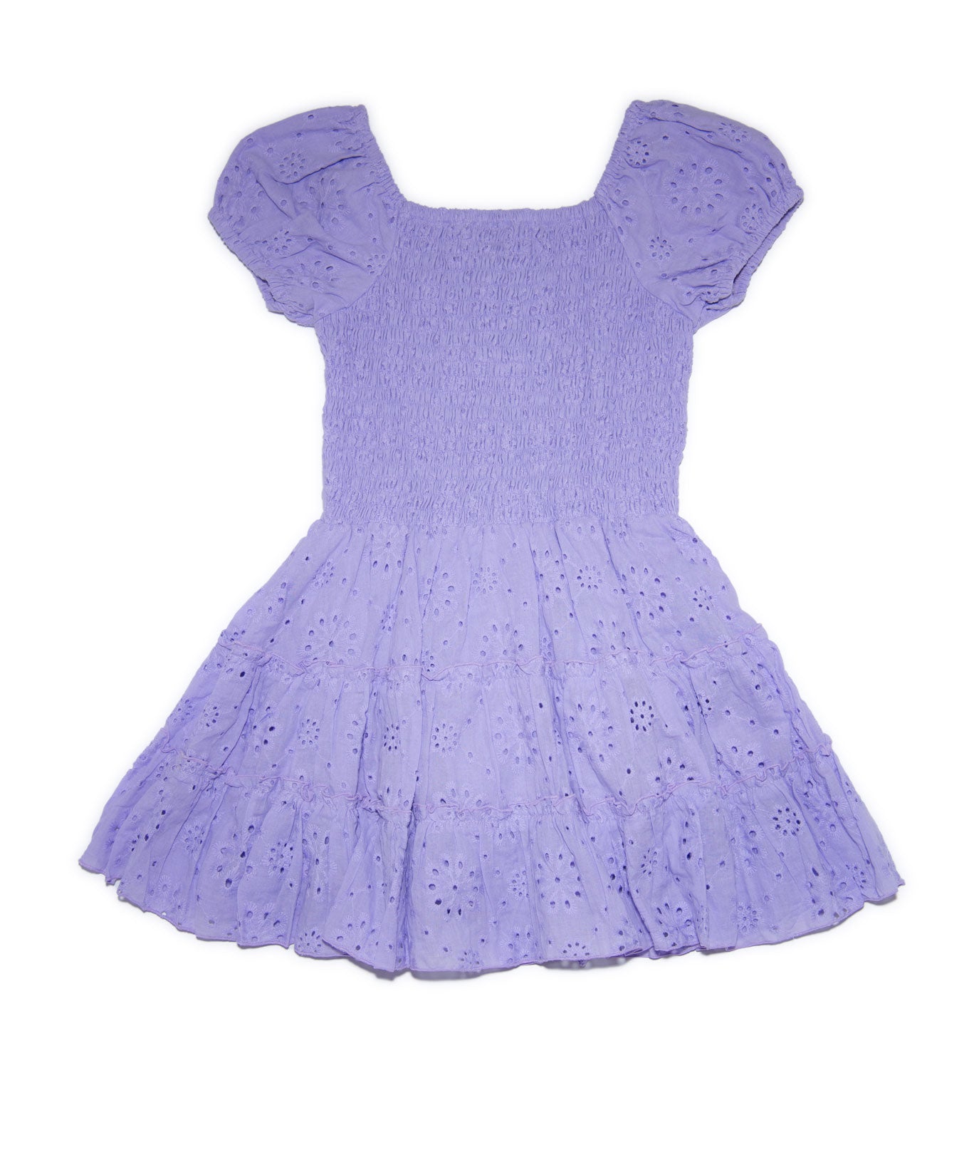 FBZ Girls Leela Purple Eyelet Tassel Dress Girls Casual Dresses FBZ Flowers By Zoe