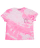 Firehouse Girls Neon Pink Cloud Stripe Bow Tee Girls Casual Tops Firehouse Tie Dye Y/5