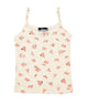 FBZ Girls Mae Peach Floral Pointelle Tank Girls Casual Tops FBZ Flowers By Zoe Floral Y/S (7/8)