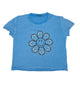 Firehouse Girls Ice Blue Bandana Flower Tee Girls Casual Tops Firehouse Blue Y/S (7/8)